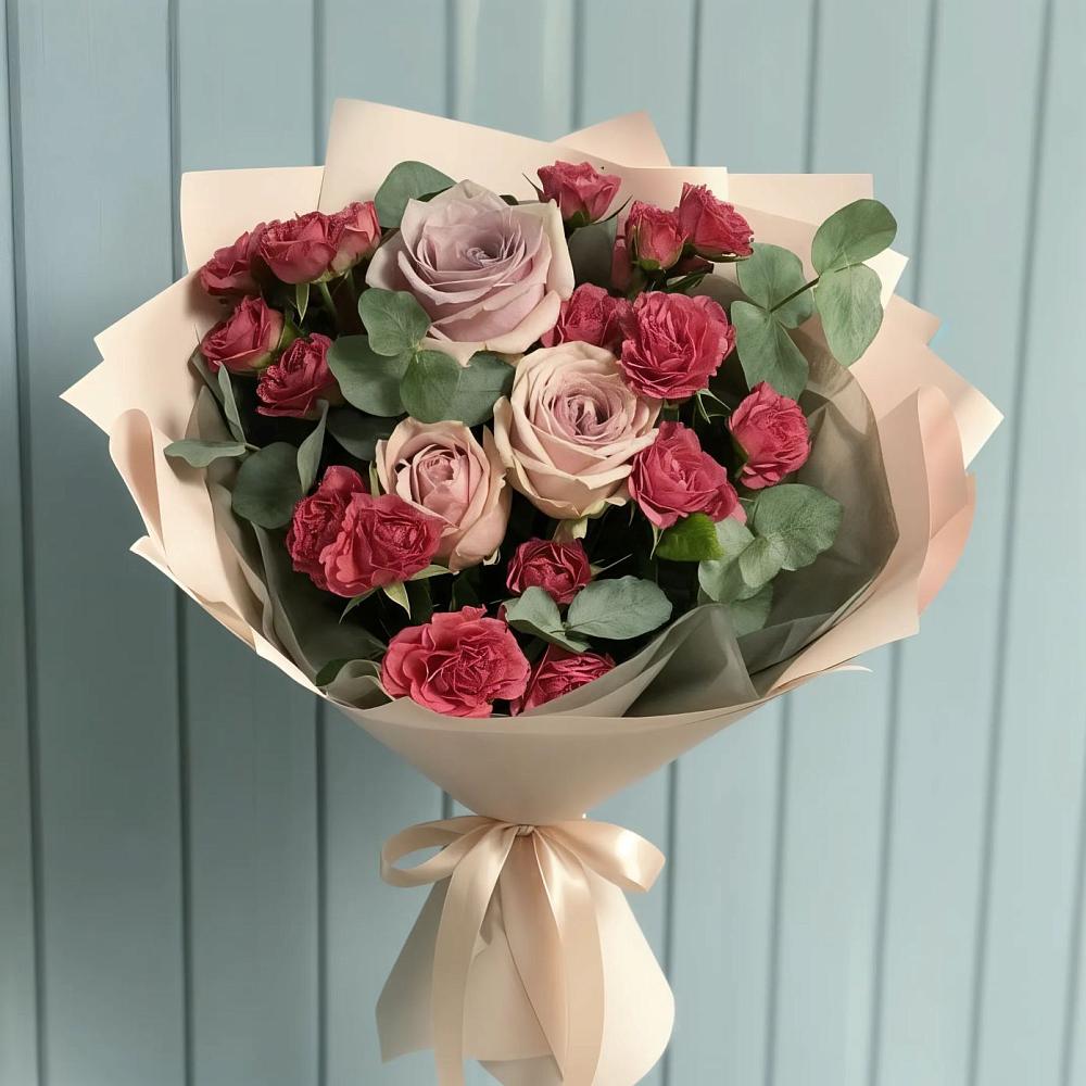 Букет цветов из: Гвоздики и Розы в Ермолаево