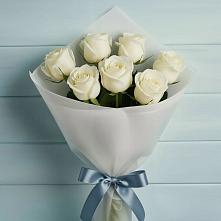 Букет 7 Белых роз Эдлесс Лав #REPLACE_PRED# Ермолаево