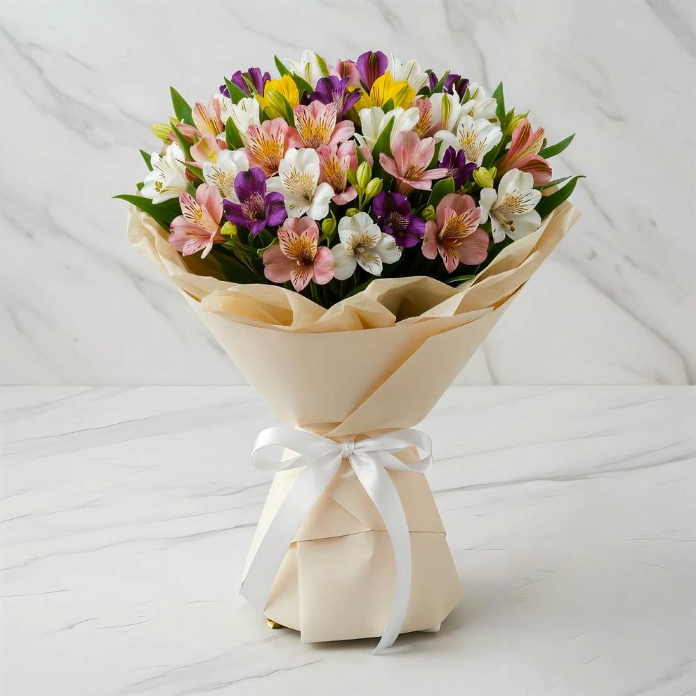 Букет цветов из: Альстромерии в Ермолаево