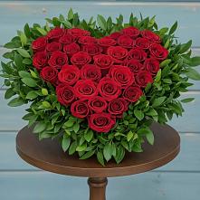 Цветочная композиция из Розы в виде сердца #REPLACE_PRED# Ермолаево