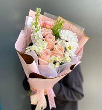 Букет цветов из:  Хризантемы и Розы в Ермолаево