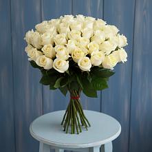 Букет 51 Белая роза Эдлесс Лав в Ермолаево
