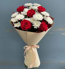 Букет цветов из:  Розы и Хризантемы в Ермолаево