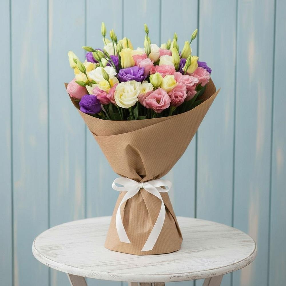 Букет цветов из: Лизиантусы в Ермолаево