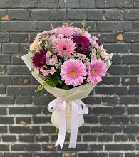 Букет цветов из:  Герберы и Хризантемы в Ермолаево
