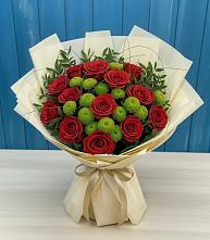 Букет цветов из:  Розы и Хризантемы в Ермолаево