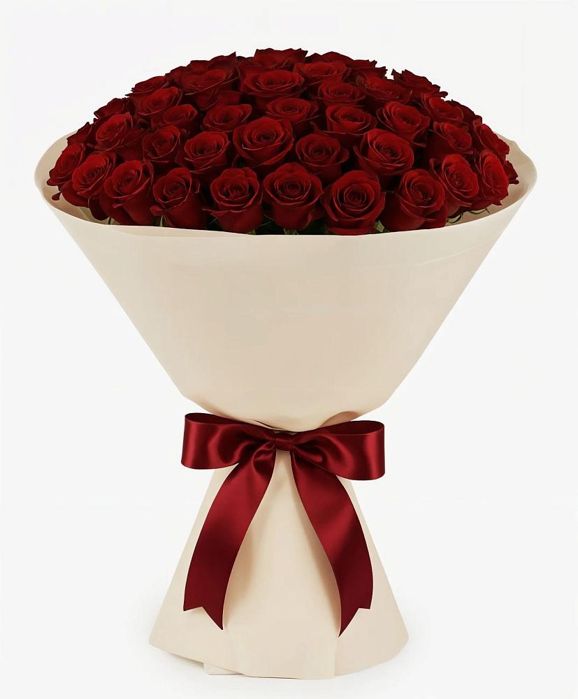 Букет 101 Бордовая роза Блэк Бакарра в Ермолаево