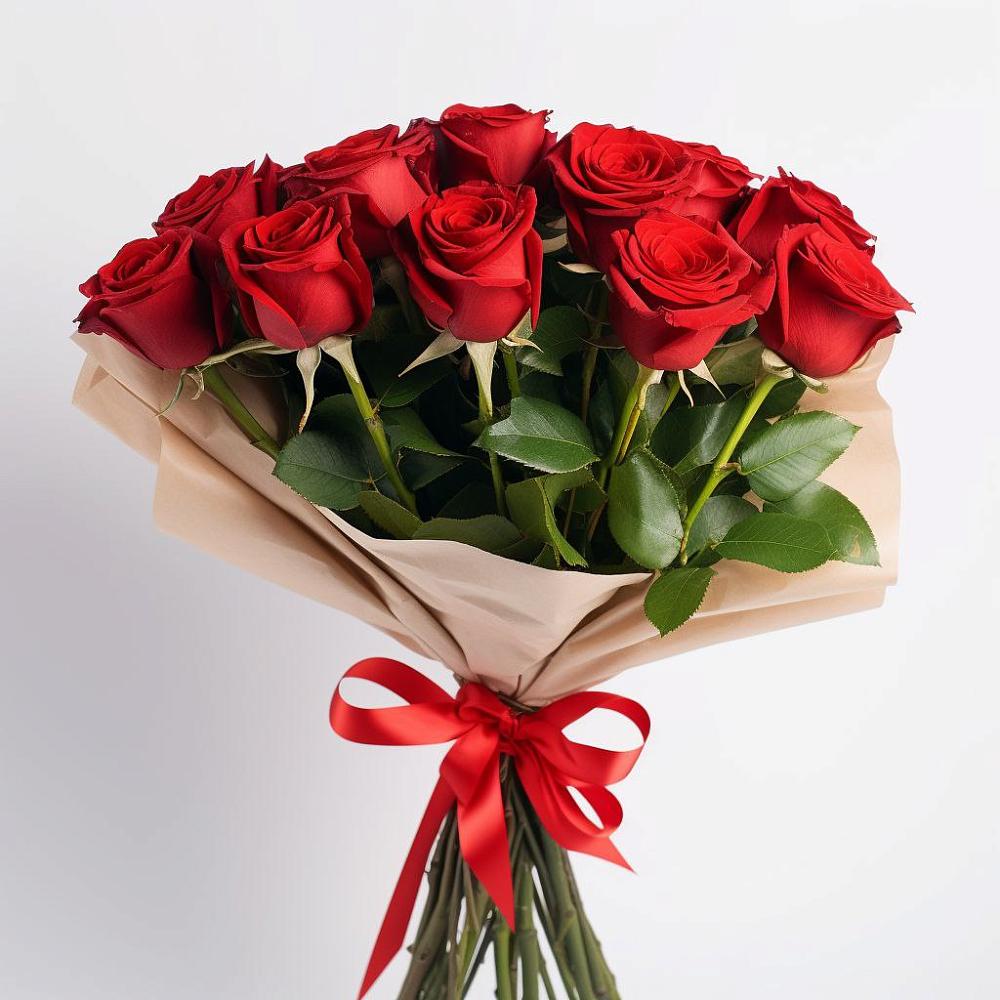 Букет 11 Красных роз Эдлесс Лав в Ермолаево