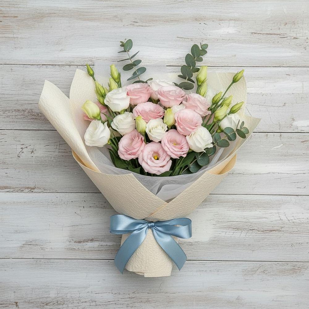 Букет цветов из: Лизиантусы в Ермолаево